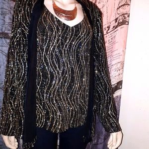 Xl womens sprakling blazer/ matching tank